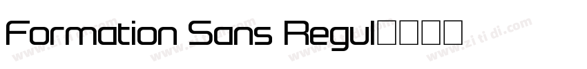 Formation Sans Regul字体转换